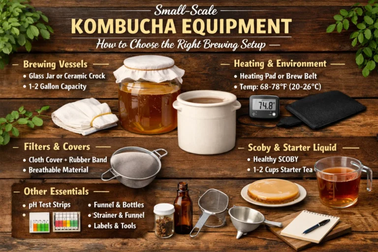 Small-Scale Kombucha Equipment: How to Choose the Right Brewing Setup Small-Scale Kombucha Equipment